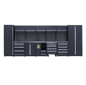 OEM Garage Tool Cabinet Workbench With Storage Drawers Heavy Duty Metal Workshop Cabinet For Tools Organization