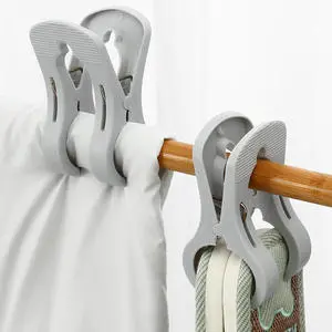 Creative Home Double Clip Large Strong Windproof Clip for Drying Quilt Clothes Hanging Clip Strong Windproof Plastic Clips