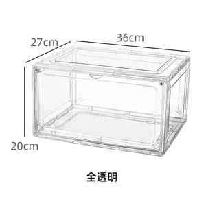 Clear Plastic Shoe Box Storage With Custom logo