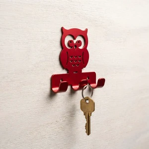 Entryway Metal Wall Key Hook Laser Cut Decorative Key Holder For Home Office Custom Logo Iron Stainless Steel