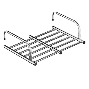 Multifunctional Folding Clothes Hanger, Retractable Radiator and Shoe Dryer Rack for Balcony Window Laundry