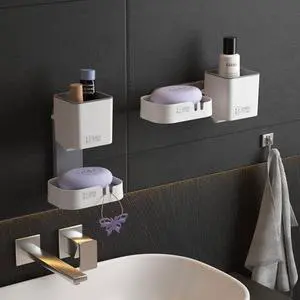 Plastic Wall-mounted Multifunctional Storage Rack