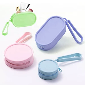 Silicone Travel Make up Bag Makeup Bag Cosmetic Organizer Pink Bag Makeup Pouch