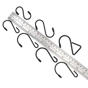 Customized Metal Hook Curtains Kitchen and Bathroom Stainless Steel Hook Fence Flower Basket Guardrails Supermarket Shelf Hooks