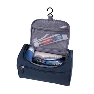Portable Waterproof Oxford Fashion Large Zipper Bathroom Washing Bag Travel Cosmetic Organizer Hanging for Bag