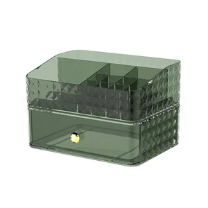 Large Capacity Cosmetic Storage Makeup Organizer with Dividers Drawer Vanity Desk Tidy Lipstick Display Shelf Storage Boxes Bins