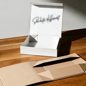 Custom Printed Handmade Luxury Eco-Friendly Rigid Cardboard Magnetic Closure Gift Boxes Recyclable/Reusable Options UV/Hot