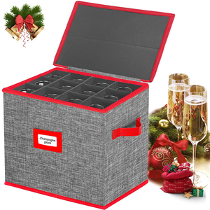 Tableware Storage Box for Christmas, Equipped with Adjustable Cardboard Dividers, Capable of Storing Nutcrackers and Dolls