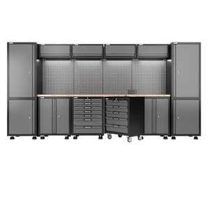 Heavy-Duty Modular Tool Cabinet Workshop Steel Garage Workstation Werkzeugschrank Workshop Tool Cabinet Storage Workbench