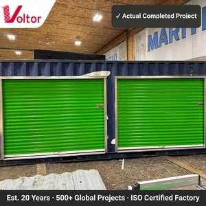 Customized Galvanized Steel Container Roll Up Door Manual Retrofit Kit For 20ft 40ft Shipping Container Warehouse