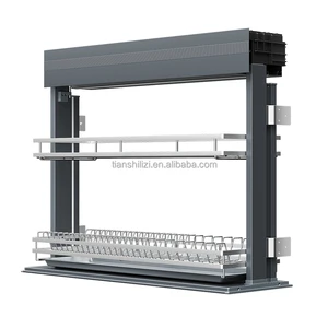 Wholesale Electric Smart Kitchen Cabinet Organizer Wall Cabinet Shelf Storage Solution for Kitchen