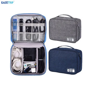 Portable Electric Cable Storage Bags Multi-Function Power Charger Double Waterproof Travel U Disk Digital Accessories Organizer