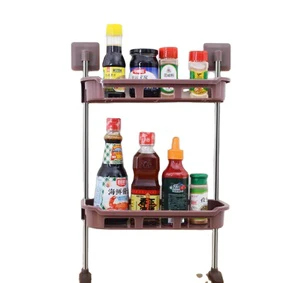 Wholesale Modern Stainless Steel Wall Mounted Hanging Storage Display Rack for Kitchen Room