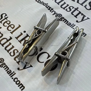 IRISCO Stainless Steel Pegs Nipple Clips Clothespins Metal Nipple Clamp High Quality Customizable Adult Breast Toys Men Gay