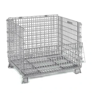 Galvanized Storage Cages Wire Basket Stillage Cage Wire Mesh Containers