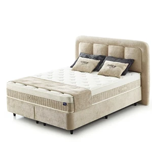 Donna NOTICE Soft Bed Modern French Adjustable Upholstered Pocket Spring Base Storage 150*200 Specialty Size Iron Frame Pine