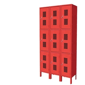 Color Single Door Multi-door 3 Door Steel Cube Wardrobe Locker Metal Locker Cabinet Steel Closet Storage Locker
