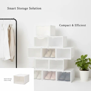 Factory Made Side Open Shoe Box Wholesale Large Capacity Storage Boxes Custom Plastic Storage Box 100% PP OEM ODM for Sale