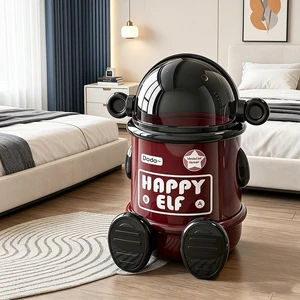 Plastic PP Round Paper Basket Wastebasket Open Top Waste Rubbish Garbage Bin Dustbin Trash Can for Recycling Living Hotel Room