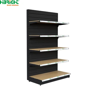 Durable Metal Supermarket Shelves Industrial Style Shop Shelves For Home Decor Display Shelving