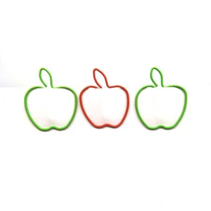 High Quality Custom Paper Clip Different Shapes Paper Clips Sizes apple Paper Clip