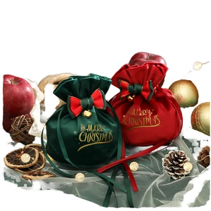 2026 Christmas Gift Bags Christmas Holiday Supplies Christmas Ornaments Velvet Storage Bags