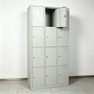 Metal Stainless Steel Package Locker School Public Office Storage Locker Cabinet Key Lock Staff Lockers