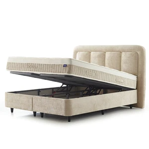 Donna NOTICE Durable Soft Modern French Adjustable Upholstered Pocket Spring Bed Base Storage 90*190 Specialty Size Metal Iron
