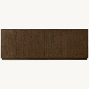 Factory wholesale price modern living room 4 door locker bedroom furniture bedside brown solid wood chest of drawer