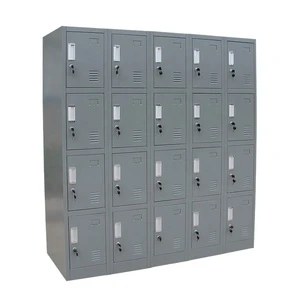 Steel Lockers for Gym Changing Room School 20 Door Steel Locker Cabinet Multi-Door Metal Closet Locker for Office Staff
