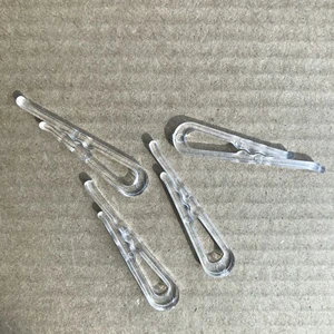 PP White Transparent Garment Clips for Clothes