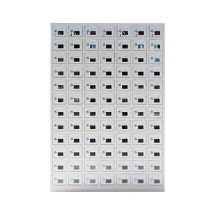 Multi-Functional 84-Door Steel Box USB Charging Station Mobile Phone Locker Durable Lockers with High Capacity for Cell Phones