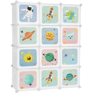2026 New DIY Plastic Closet Cabinet Storage Cubes Organizer