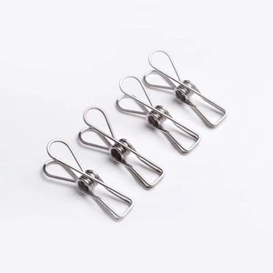 Stainless Steel Clothes Pins Durable Pegs Multi-Purpose Metal Wire Utility Clips for Home Kitchen Outdoor Travel Office