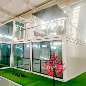 15ft 20ft 2 Story Flat Pack Container House Steel Structure Garage Shipping Container Shed Prefab Home Office