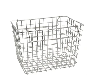 Stainless Steel Wire Basket Kitchen Storage Wholesale Picnic Metal Mesh Basket