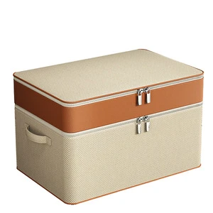 2 Layers Clothing Storage Box Household Finishing Quilt Down Jacket Storage Box Large Capacity Foldable Storage Bag