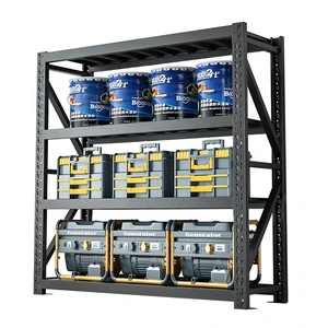 New Design Steel Frame 4/5 Layer Garage Stacking Shelf 300KG Heavy Duty Warehouse Storage Rack
