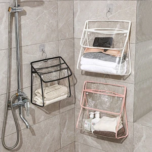 Waterproof Touchscreen Storage Bag Wall Mounted Storage Bag Toilet Toiletries Clothing Storage Bag