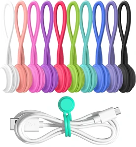 Fast-Release Silicone Wire Storage Clips Plastic Cable Ties for Organizing Cable Lines Recessed Releasable Cable Wire Management