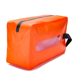 Factory Tarpaulin PVC 5L Waterproof Zipper Closure Unisex Beach Cosmetic Organizer Outdoor Toiletry Bag