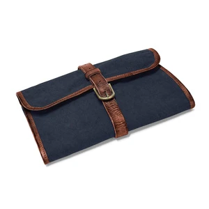 Wash Bag - Toiletry Bag, Cosmetic and Wash Bag for Hanging, Handmade in Canvas and Leather