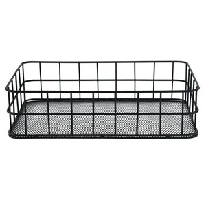 Modern Square Metal Iron Wire Storage Basket For Home Hotel Office Storage Basket For Living Room