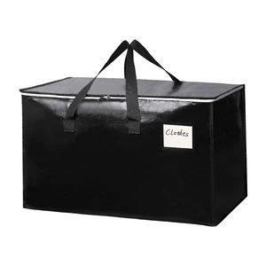 Large Capacity Clothes Woven Storage Bag Home Luggage Bag for Movement Household Organizer for Quilt Clothes Sundries