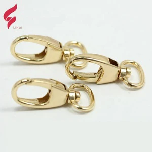 Hot Sale High Quality Gold Plated Lead Free Nickel Free Zinc Bag Hardware Snap Hook Clip Swivel Handbags Custom Logo