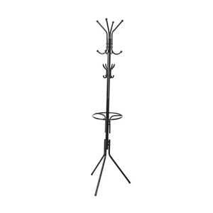 Steel Standing Floor Type Vertical Coat Rack with Portable Flexible Design Modern Stylish Drying Rack