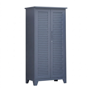 Heavy Duty Outdoor Utility Cabinet Steel Waterproof Storage Locker With Shelves For Garage Balcony Garden Tools