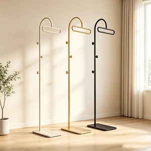 Modern Freestanding Metal Coat Rack Marble Base Clothes Hanger Stand Organizer Storage Rack Bedroom Hallway Home Furniture