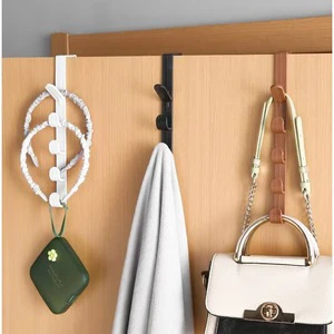 Multifunctional Creative 5 Hooks Portable Wardrobe Coat Hook Kitchen Bathroom Behind the Door Towel Hanger Storage Hooks