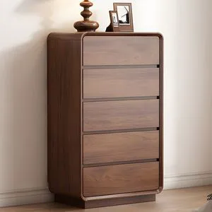 Elegant chest of drawers made of durable teak wood